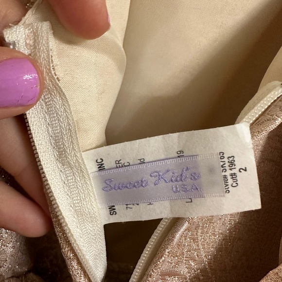 Sweet Kids Inc Jacquard Metallic Dress NWT - Picture 7 of 7